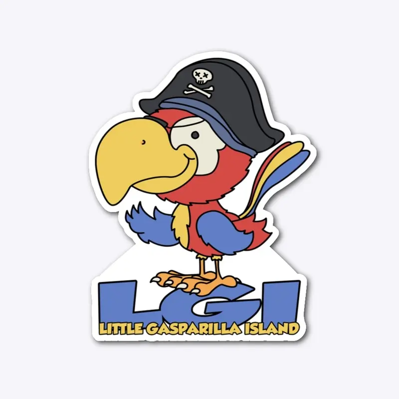 Little Gasparilla Pirate Parrot 